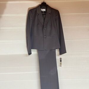 Gray Pinstripe Suit Blazer